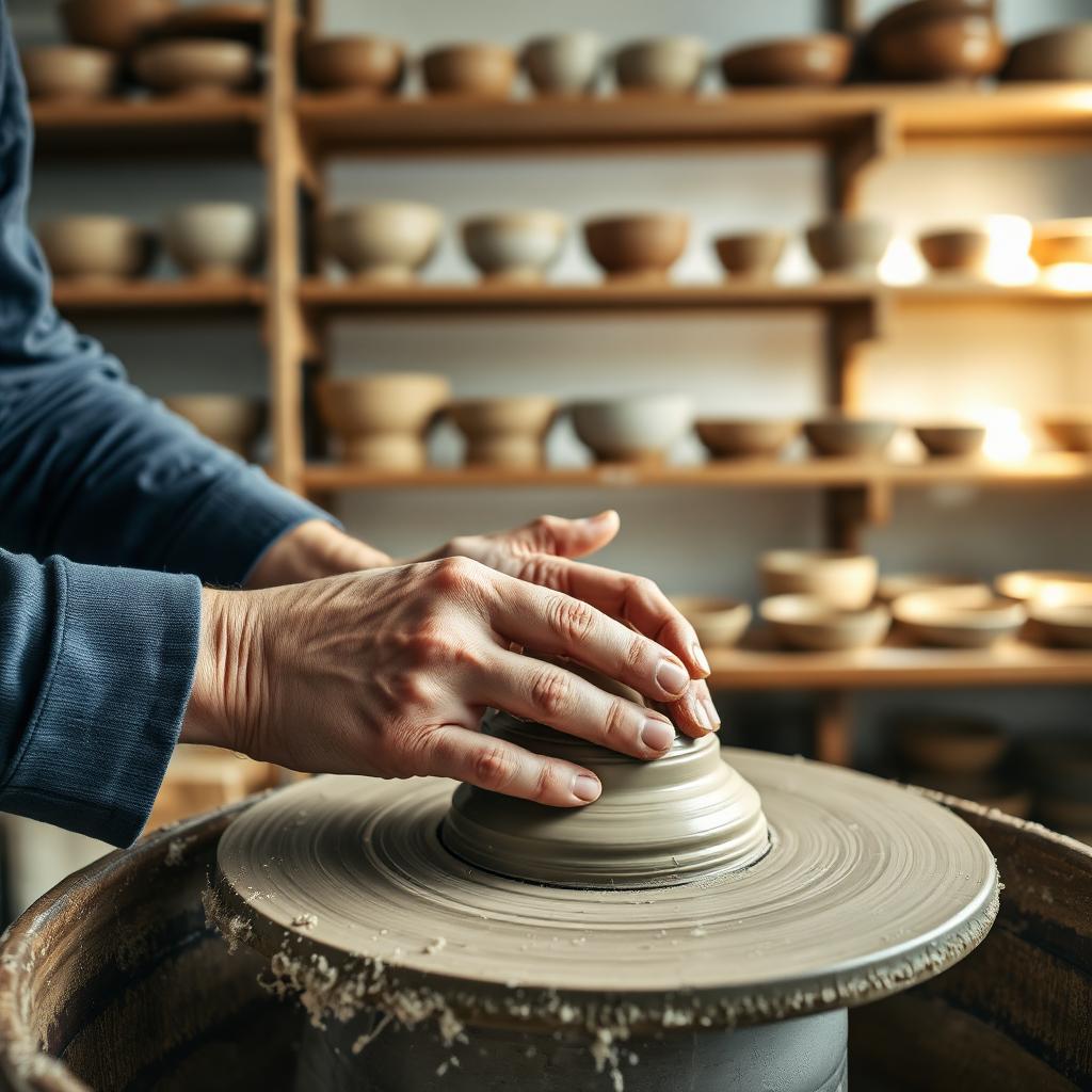 Amara Okonkwo — Pottery studio
